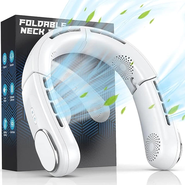 Foldable Portable Neck Fan with 5200mAh Battery