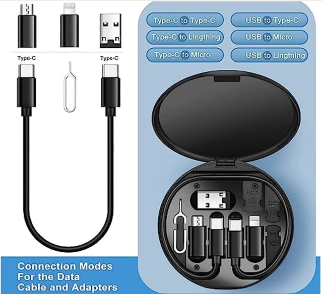 Multi-Functional Fast Charging Cable Set with Magnetic Case